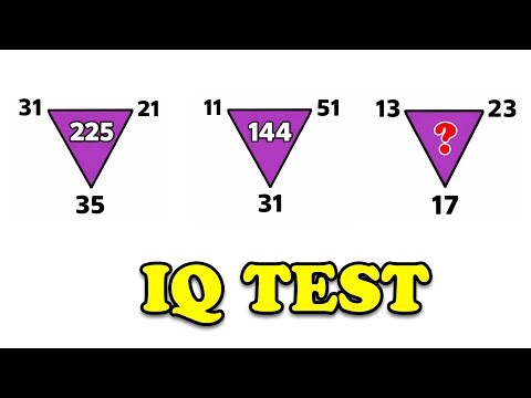Triangle Math IQ Test | Can You Find The Missing Number?