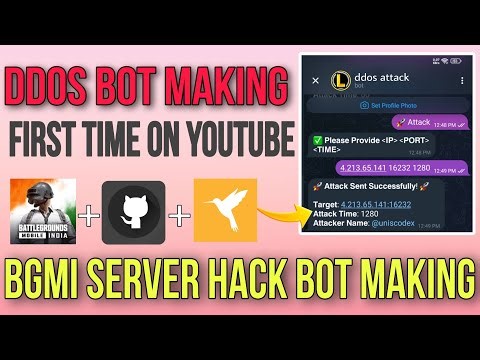 Vps Api method | ddos bot kaise banaye | bgmi ddos attack bot telegram free, bgmi server freeze hack