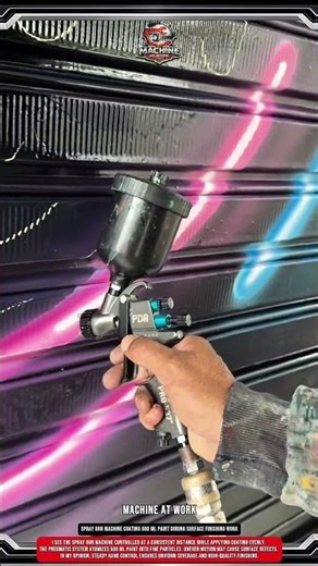 Spray Gun Machine Coating 500 ml Paint During Surface Finishing Work