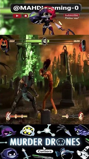 UZI DOORMAN & DOGDAY VS SUB-ZERO! Murder Drones x Poppy Playtime Team Up | Funny Fatality #shorts