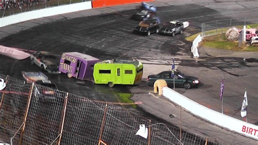 215K views · 2K reactions | Hey! You Can’t Park There!勞 Someone parked a double-camper right in the middle of the track— And let’s just say, it didn’t last long #cars #Parking #tourofdestruction #trailerrace #stunt #crazystunts #fullsend #carcrashes #wtfmoments #GoingViral #AdrenalineRush | Tour of Destruction | Facebook