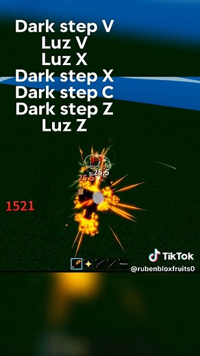 Combos con Luz y Dark Step en Blox Fruits