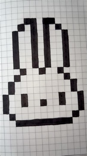 Watch This Bunny Come to Life in Pixels! 🐰🎮 #shorts #pixelart