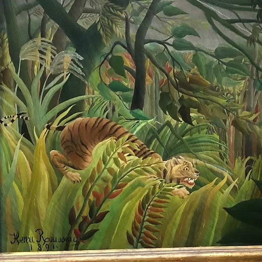 SURPRISED - HENRI ROUSSEAU - 1891-THE NATIONAL GALLERY - LONDON-ENGLAND