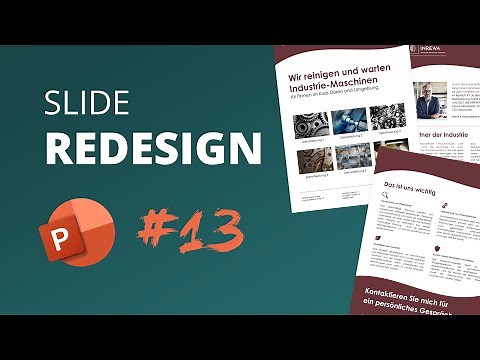Broschüren und Werbeflyer AUF ENTSPANNT mit PowerPoint erstellen! Redesign #13