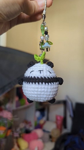 Crochet with Mai on Instagram: "Crochet Panda 🐼 Tutorial is available on my Yt channel. ✨🫶 . . #crochet #crochetideas #crochetfreepattern #handmade #amigurumi #crochetpanda #panda #crochetkeychain"
