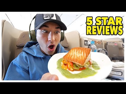First Class Food Review On 19 Hour Flight (5 Star)