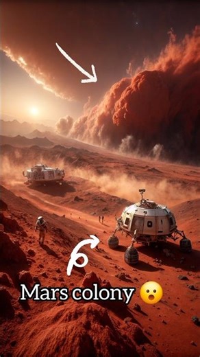 Robots Built a Mars Colony in Seconds 😳 #mars #nasa #redplanet #ytshorts #shorts