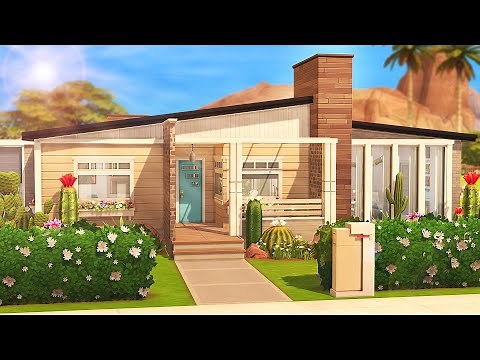 SINGLE MOM'S MID-CENTURY MODERN 🌞 | The Sims 4 | Speed Build