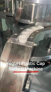 Yogurt Plastic Cap Slitting Machine;Machine Capacity:30,000pcs per hour #machine #yogurt #automation