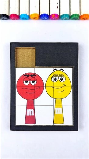 Sprunki OC M&M’s Phase 2 Cardboard Piece Swipe Puzzle #sprunki #ytshorts