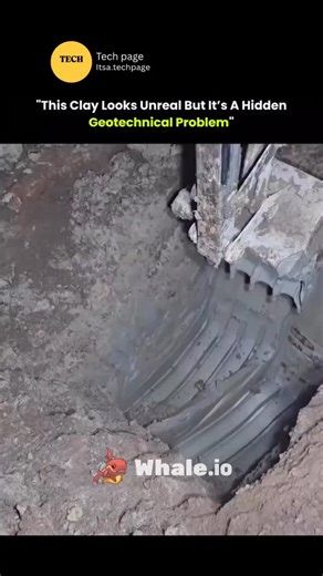 Tech page on Instagram: "This clay looks unreal because of its smooth, cracked, or glossy appearance, but beneath its striking surface lies a serious hidden geotechnical problem. Certain types of clay, especially expansive or sensitive clays, can change volume dramatically when they absorb water or dry out, causing the ground to swell, shrink, or suddenly lose strength. This behavior can lead to cracked foundations, tilted buildings, damaged roads, and even landslides without much warning. What 