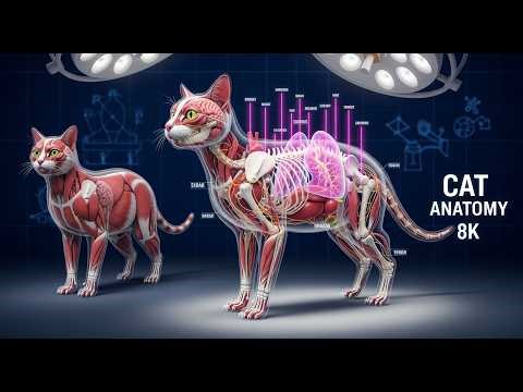 Cat Anatomy Explained Hyper Realistic 3D Scientific Atlas”