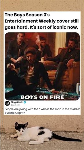 The Boys Season 3'sEntertainment Weekly cover stillgoes hard. It's sort of iconic now. #theboys