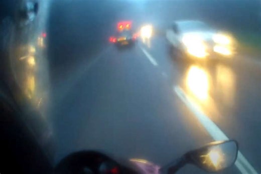 Video shows Devon biker causing horrific crash