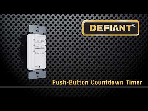 30469: Defiant In-Wall Push-Button Timer - Overview