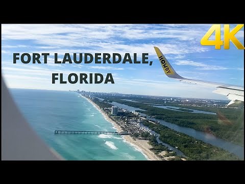 Landing in Fort Lauderdale Florida, USA