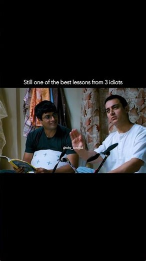 Still one of the best lessons from 3 idiots #3Idiots #AamirKhan #SharmanJoshi #RMadhavan #College