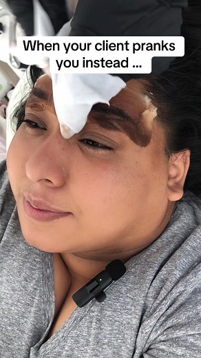 Eyebrow Prank Reveal: When Clients Try to Prank You
