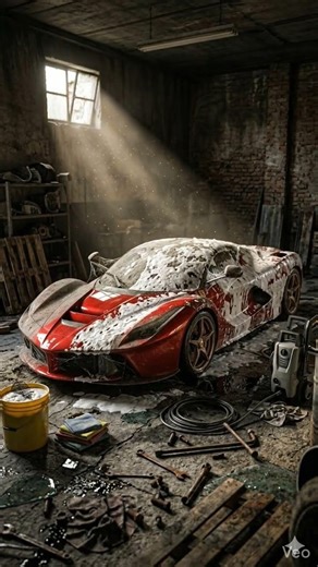 Watch this dusty Ferrari LaFerrari transform
