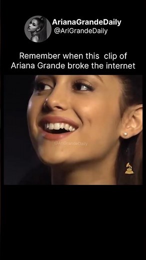 Remember when this clip of Ariana Grande broke the internet #arianagrande