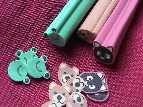 How To Cut Fimo Canes? - Fimo nail Art Tutorial