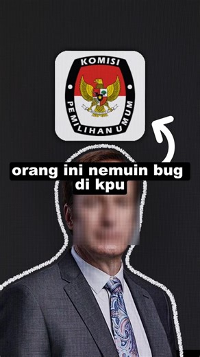 dia nemuin bug di kpu, tapi ga di respon wkwk, ini yang nemunya ges @dimas_prg