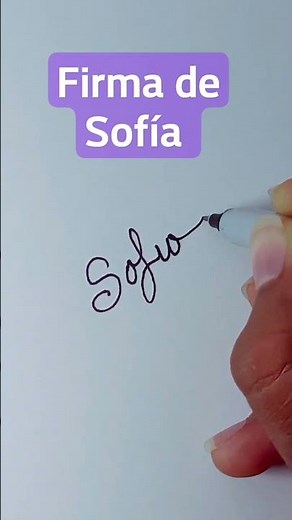 Firma de Sofía #firmas #caligrafia #popular #viral #aprender #sofia
