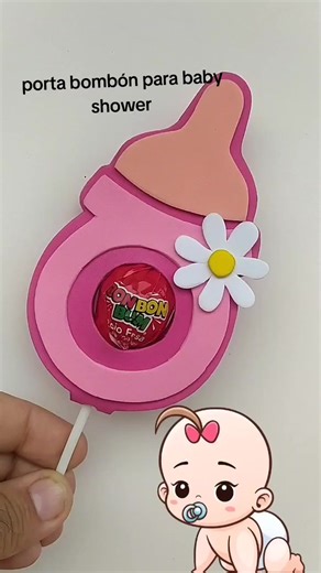 Porta Bombón Creativo para Baby Shower: Tutorial DIY