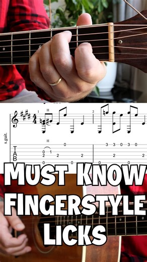 Must Know FIngestyle Blues Licks - #GuitarTutorial