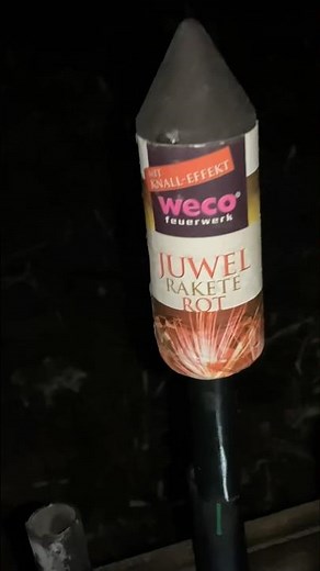 JUWEL RAKETE ROT | MIT KNALL-EFFEKT💥| WECO FEUERWERK #pyro #fireworks #fajerwerki #feuerwerk #weco