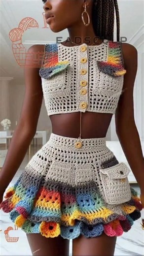 Must-See Crochet Ladies Tops 💖 #viral #shorts
