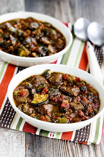 Italian Beef Stew (with Zucchini, Mushrooms, and Basil)