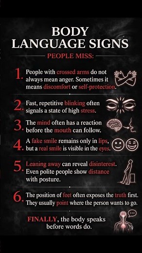 6 Non-Verbal Cues That Change Everything #bodylanguage #psychology #emotional intelligence