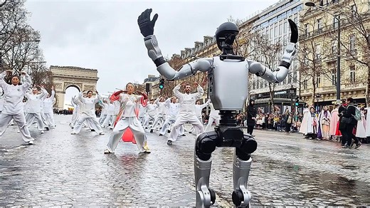 Humanoid robot takes the spotlight in Chinese New Year parade in Paris