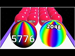 Shoot 20484 Ball Run 2048 Vs Master of Doubling 2048 3D - Gameplay Walkthrough