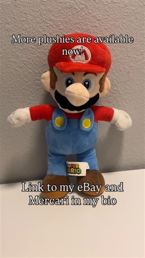 Bleak on Instagram: "#plush #plushies #walle #supermario #ebay #mercari #ebaystore #ebaycommunity #sale #business #shop #christmasshopping #disney #nintendo"