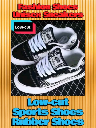 Fashion Shoes Black Shoes Unisex Low-cut Sports Shoes-Rubber Shoes Sneakers Sports Shoes for Men and Women and Kids. #FashionShoes #UnisexShoes #SulitFinds #TiktokFindsPH #FYP
