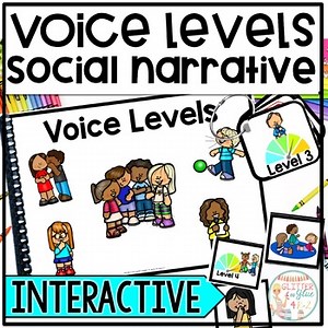 Voice Levels Interactive Story for Social Skills - Visuals & More - Voice Volume