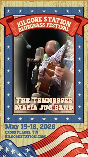 The Tennessee Mafia Jug Band, coming to the 2026 Kilgore Station Bluegrass Festival, May 15-16.