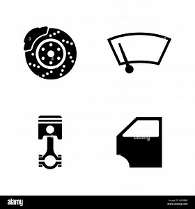Auto. Simple Related Vector Icons Set for Video, Mobile Apps, Web Sites, Print Projects and Your Design. Black Flat Illustration on White Background Stock Vector Image & Art - Alamy