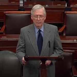Sen. Mitch McConnell: "This is a difficult time for our country—but this is precisely the kind of time for which the framers created the Senate. I'm confident this body can rise above short-termism and factional fever, and serve the long-term best interests of our nation." abcn.ws/2QZfndY | ABC News Live