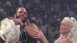 "Macho Man" Randy Savage defeats Kevin Nash for the WCW Championship