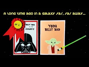 DIY STAR WARS Father's Day Cards