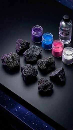 🌌 Crack Stone → Real Galaxy Nebula Wall Art! ✨😱