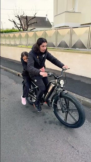 My sister is riding a motorcycle for the first time
