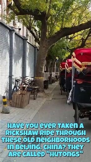 A Rickshaw through the Hutongs of Beijing China 2018