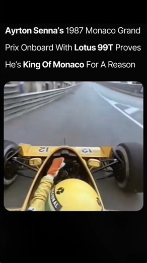 1987 F1 Race“King of Monaco” 🤓