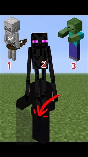 Skeleton, Enderman or Zombie?Minecraft #Shorts #Gaming #MinecraftMemes #Quiz #funny #challenge