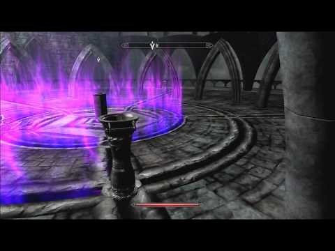 Skyrim Dawnguard: Walkthrough for Dimhollow Cavern Puzzle, awakening brazier Crypt puzzle